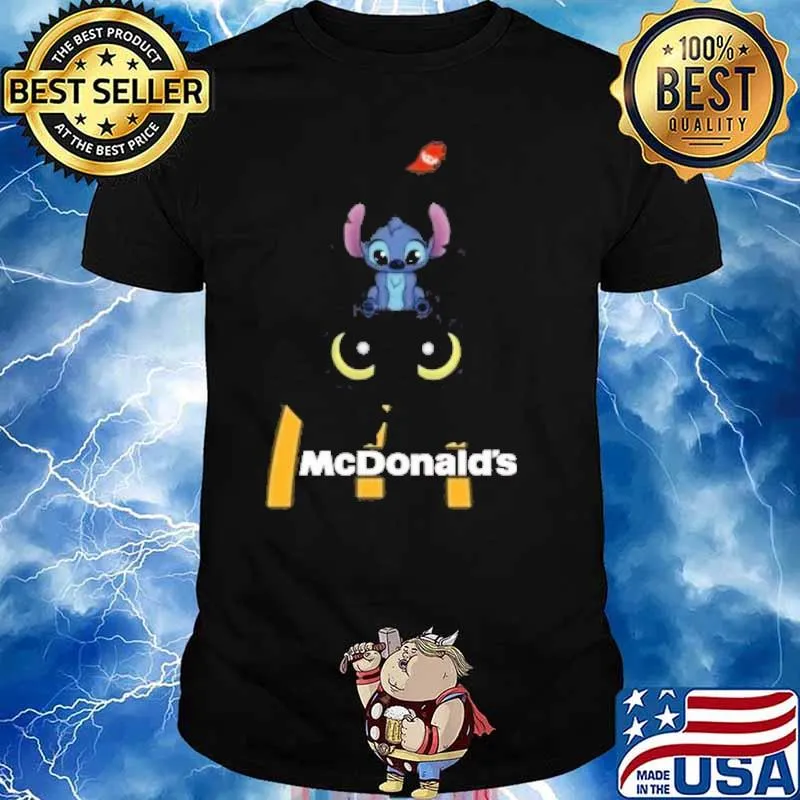 Stitch hug toothless McDonald's shirt