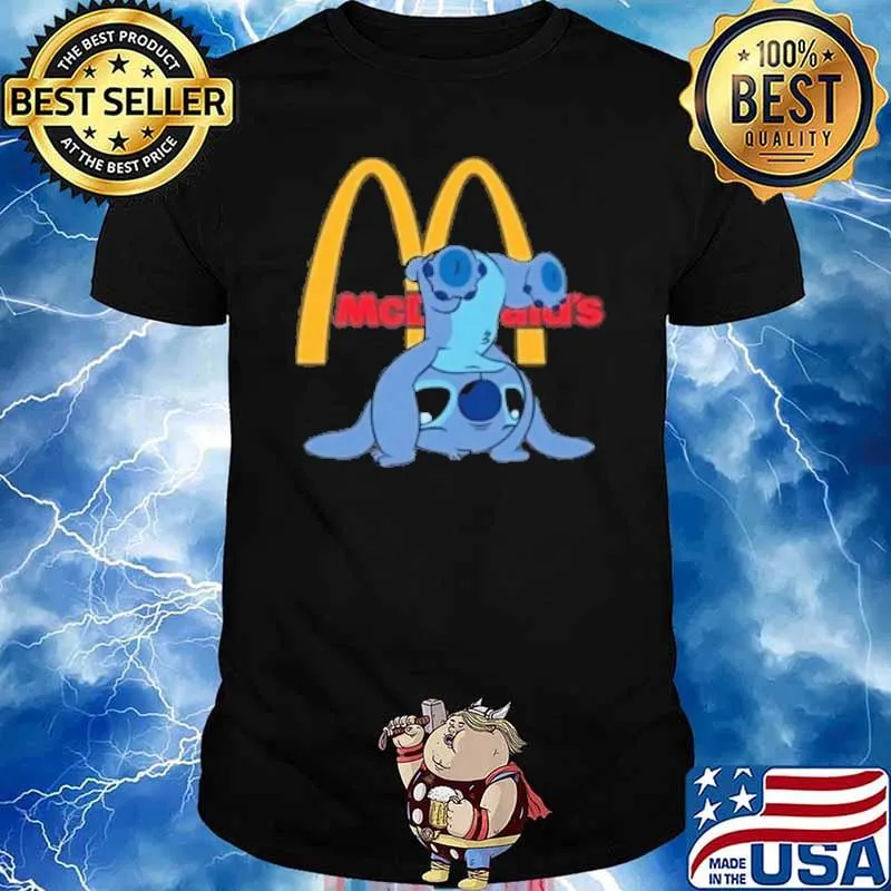 Stitch McDonald's hiphop shirt