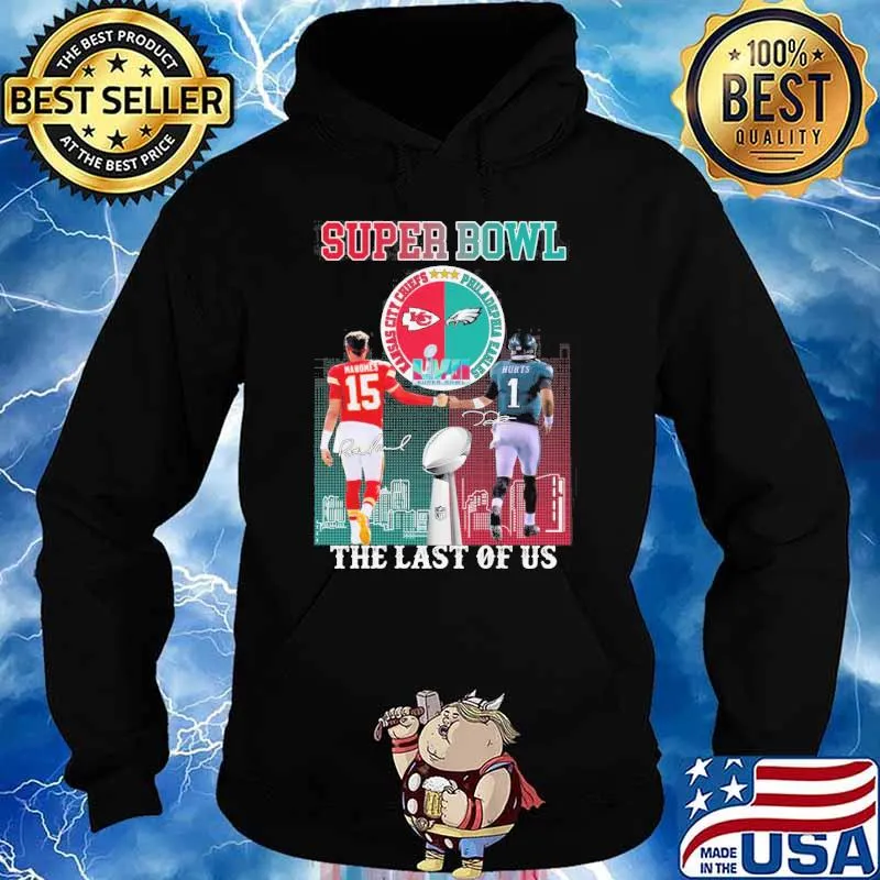 Super Bowl the last of us Kansas city Chiefs Philadephia Eagles LVII signatures s Hoodie