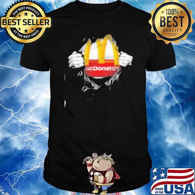Super man McDonald's shirt