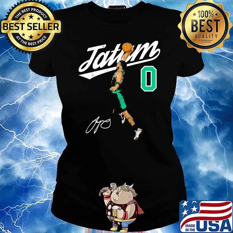 Tatum Boston Basketball signature s Ladies tee