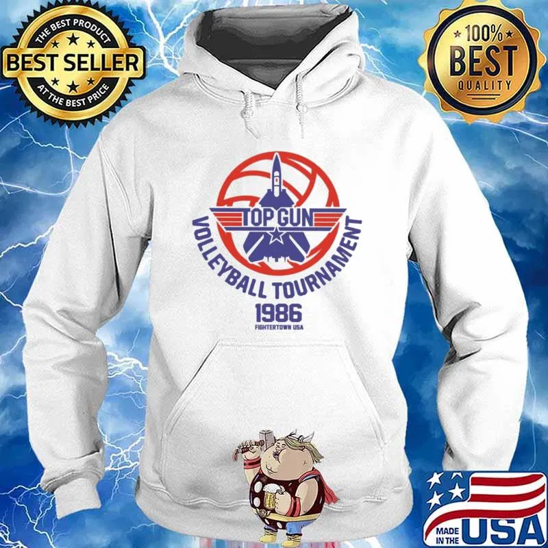 Top Gun volleyball tournament 1986 fightertown USA s Hoodie