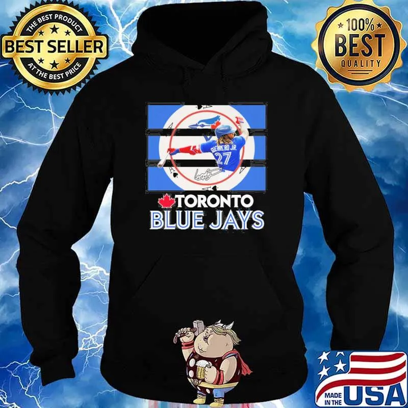 Toronto Blue Jays baseball Jr. 27 signature s Hoodie