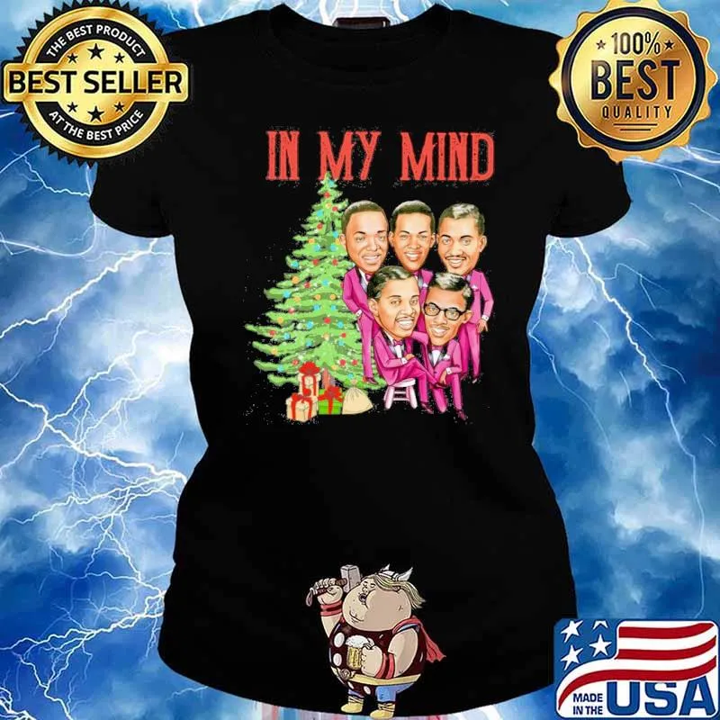 Tupac Shakur, Jam master and Kanye West in my mind Christmas s Ladies tee