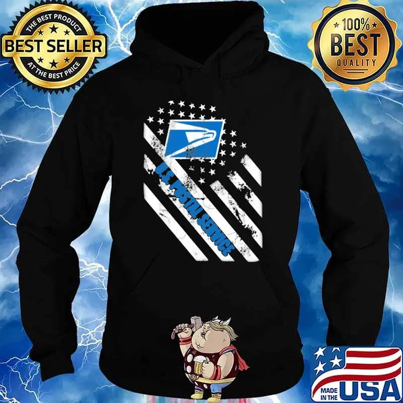 U.S.Postal service America flag s Hoodie