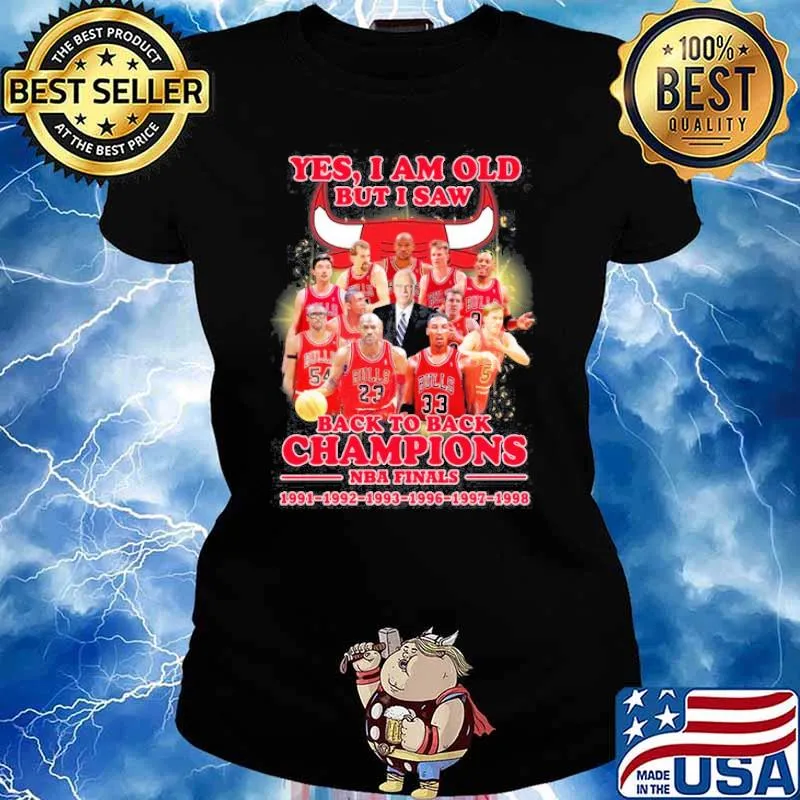 Yes I am old but I saw back to back champions NBA Finals s Ladies tee