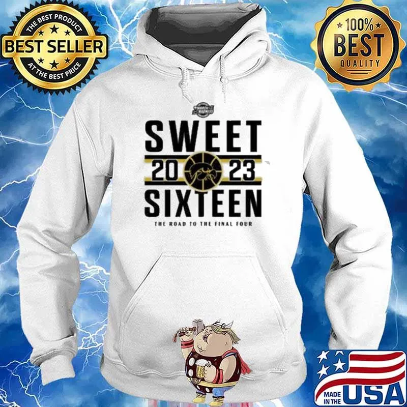 2023 Sweet Sixteen Iowa Hawkeyes Women’s Basketball The Road To The Final Four Shirt Hoodie