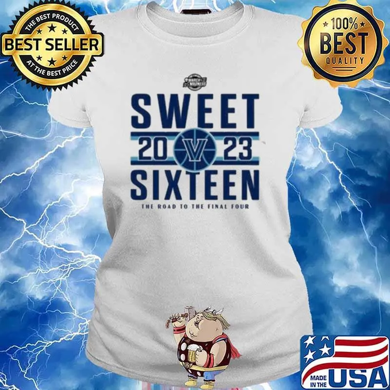 2023 Sweet Sixteen Villanova Wildcats Women’s Basketball The Road To The Final Four Shirt Ladies tee