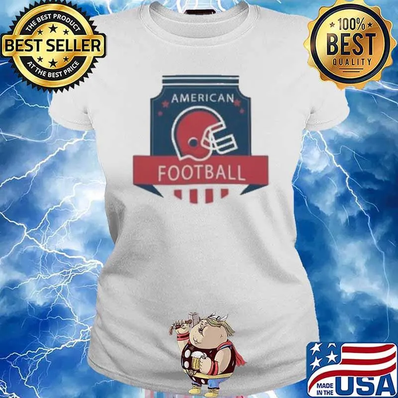 American Football Stickers s Ladies tee