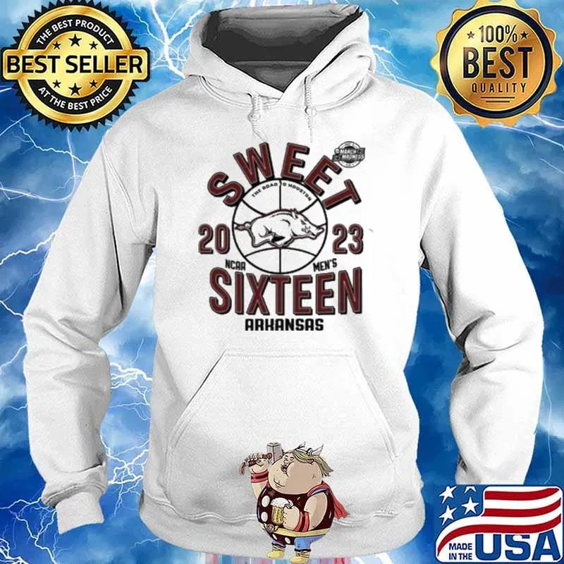 Arkansas Razorbacks March Madness Sweet 16 Arkansas Razorbacks 2023 NCAA Men’s Basketball Shirt Hoodie