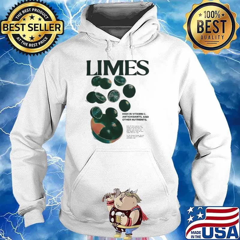 At The Moment Limes V1 high in vitamin C antioxidants and other nutrients s Hoodie