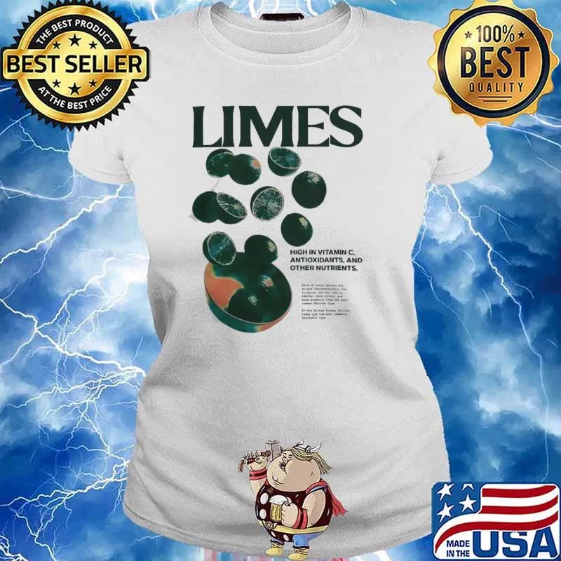 At The Moment Limes V1 high in vitamin C antioxidants and other nutrients s Ladies tee