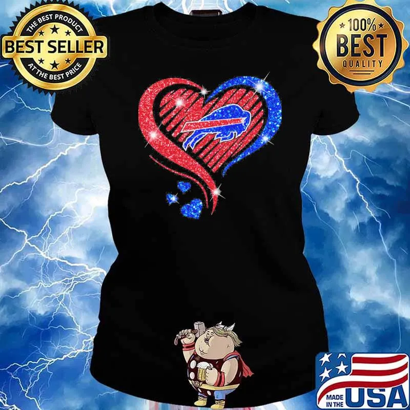 Bills heart love diamond s Ladies tee