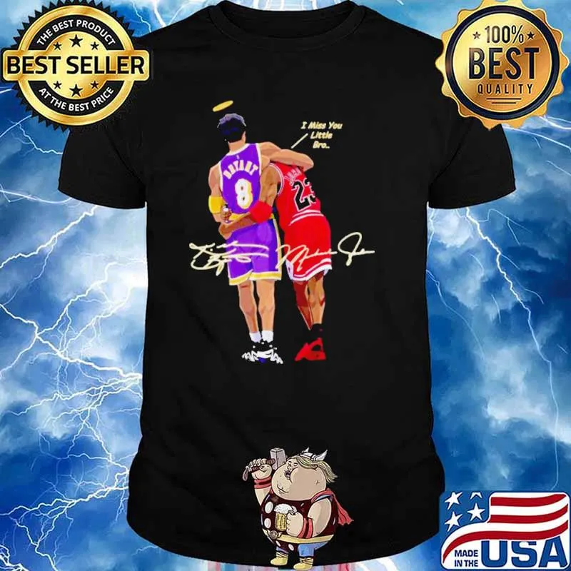 BRYANT AND JORDAN I MISS YOU LITTLE BRO SIGNATURES 2023 SHIRT