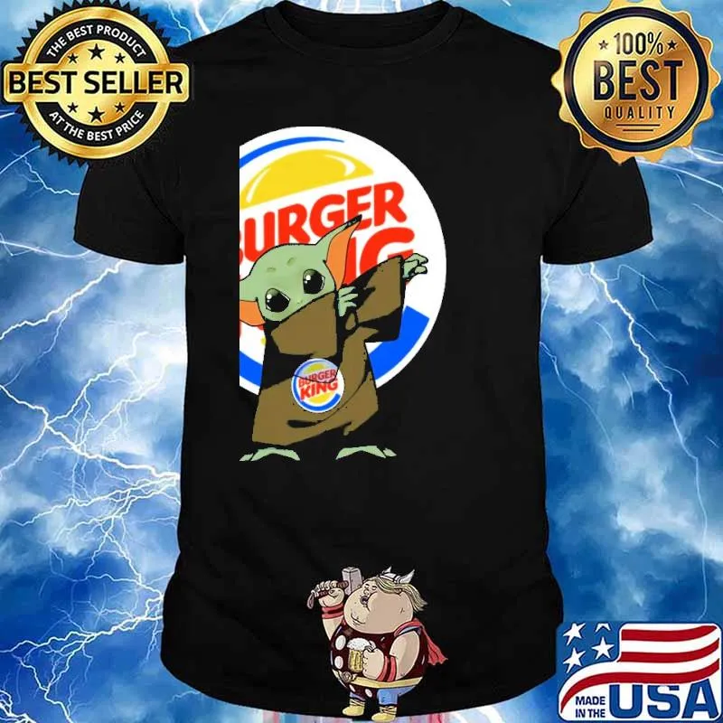Burger king baby yoda dabbing shirt