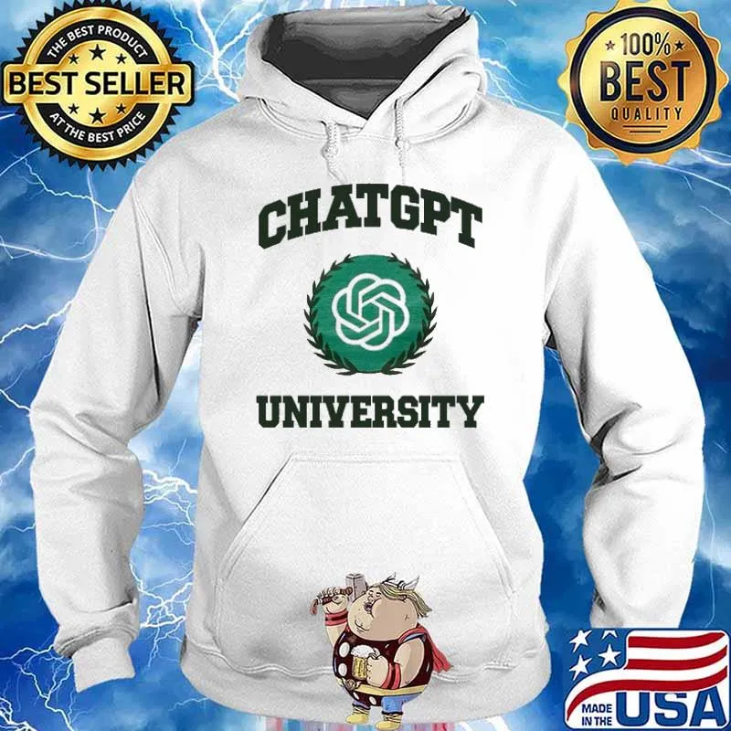 Chatgpt University logo Shirt Hoodie