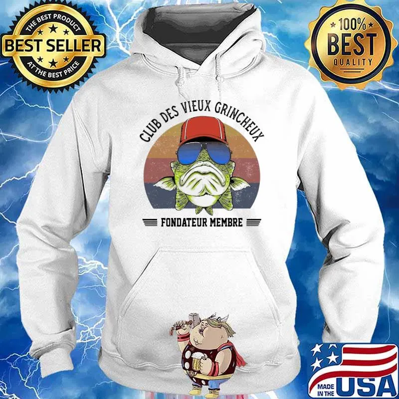 Club des vieux grincheux fondateur membre vintage s Hoodie