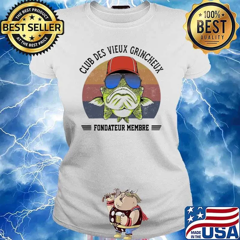 Club des vieux grincheux fondateur membre vintage s Ladies tee
