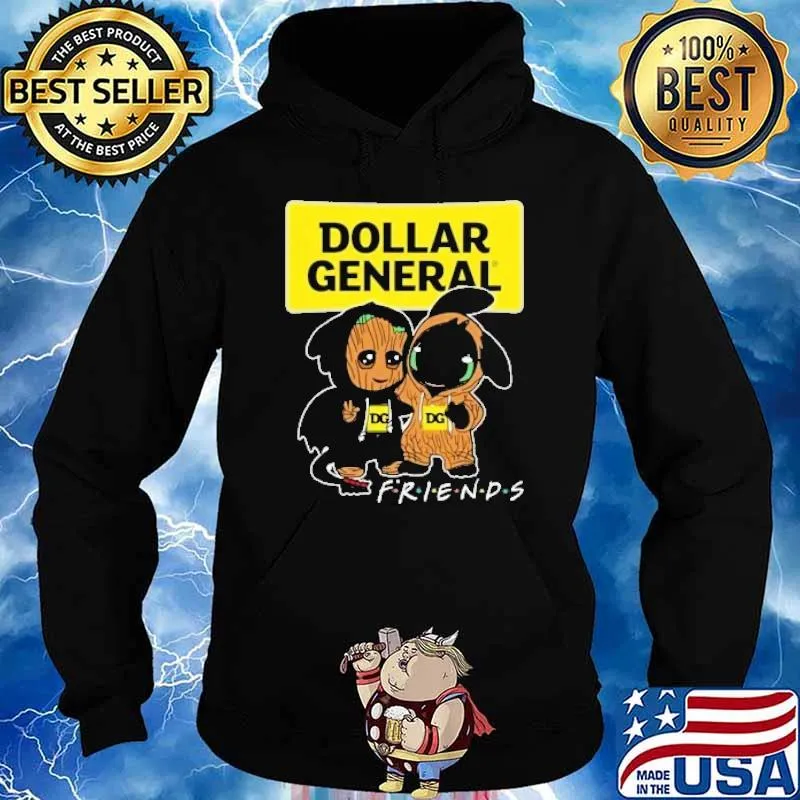 Dollar General friends groot and toothless s Hoodie