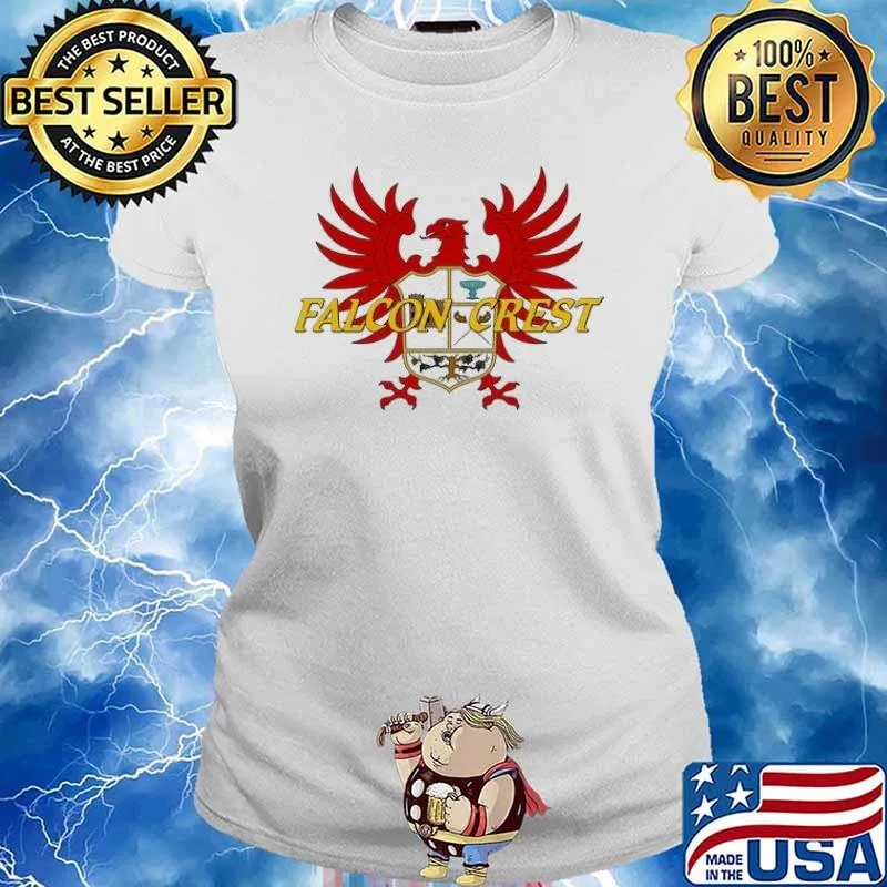 Falcon Crest logo s Ladies tee