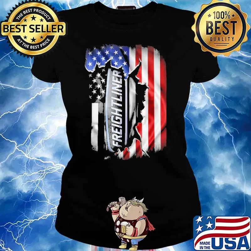 Freigtlinger America flag s Ladies tee