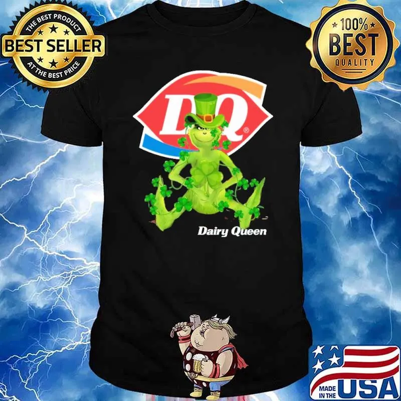 Grinch hug Dairy Queen St.Patrick's day shirt