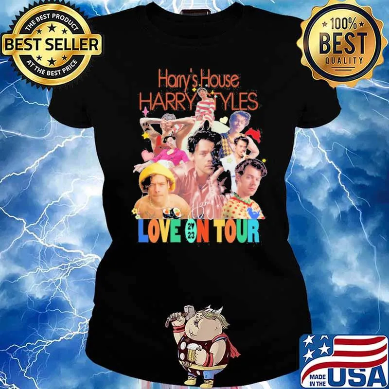 Harry's house harry Styles love on tour 2023 signature s Ladies tee