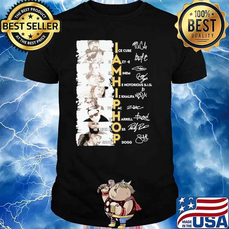 I am hiphop signatures Ice Cube Eazy-E shirt