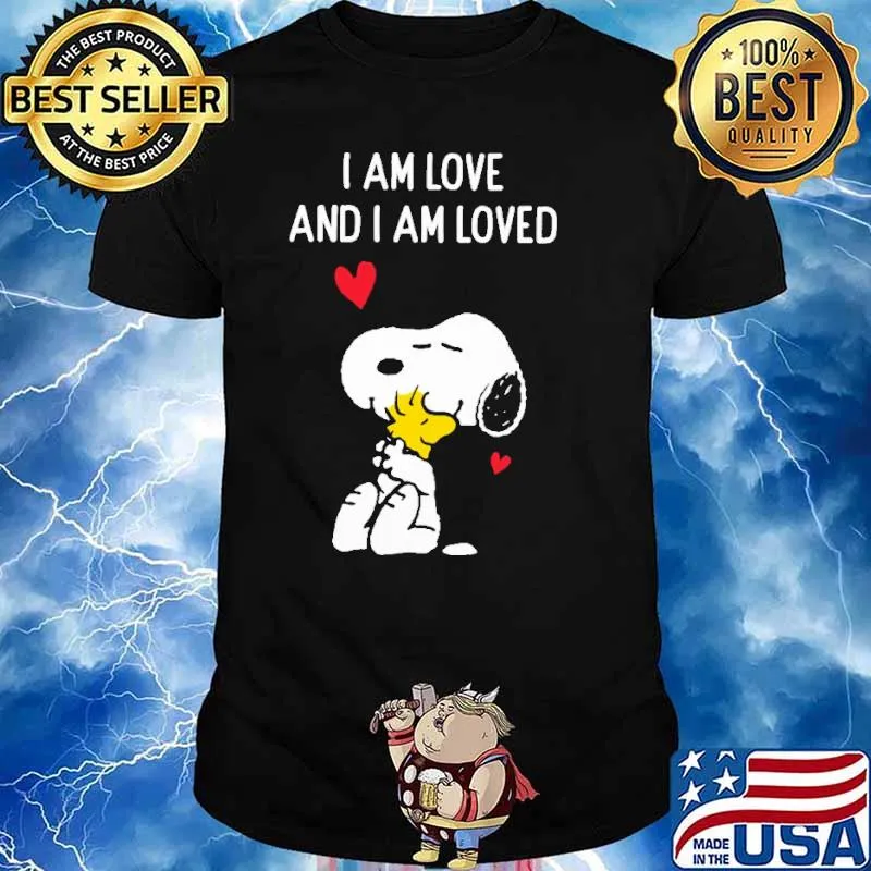 I am love and I am loved snoopy and woodstocks shirt