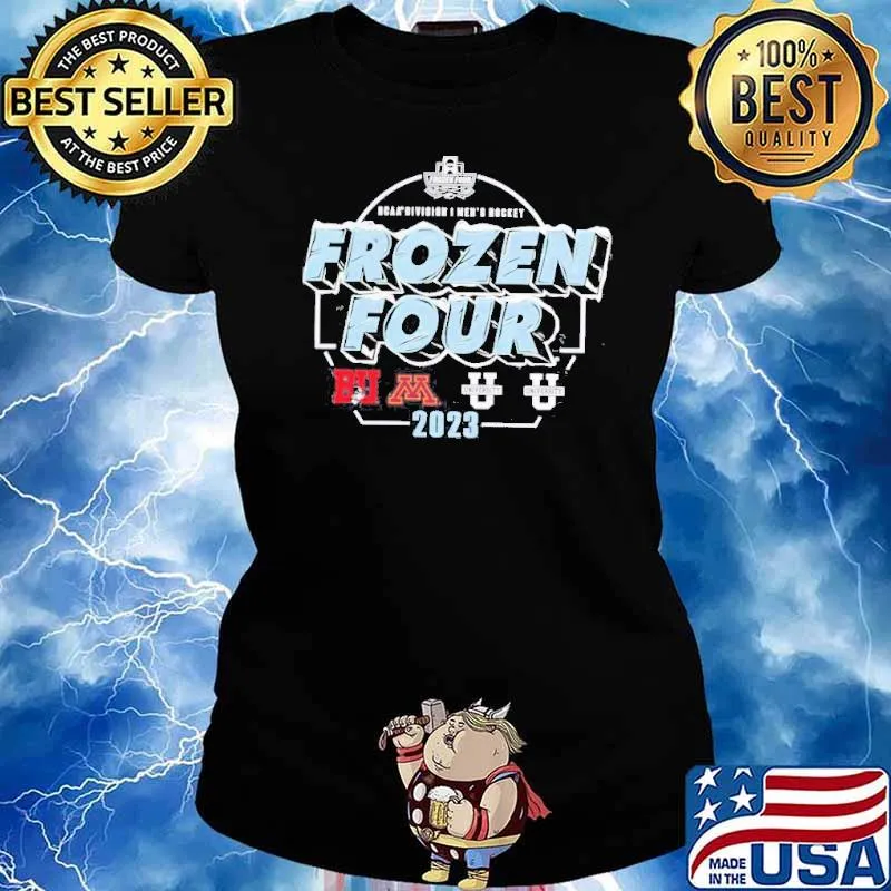 Ice Hockey 2023 NCAA Frozen Four Men’s Tournament National Champions Shirt Ladies tee