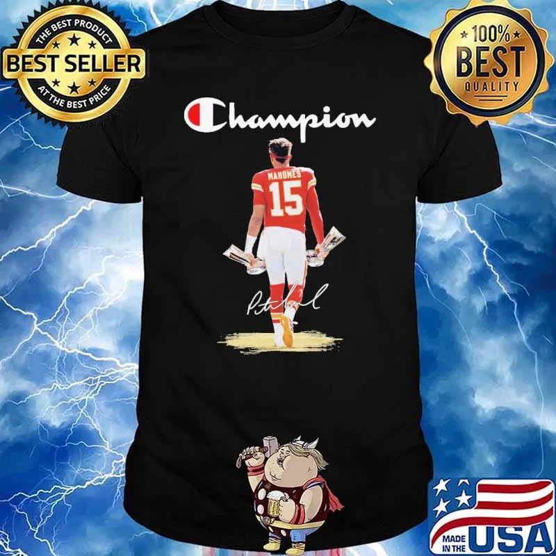 Kansas city Chiefs champions mahomes signature shirt