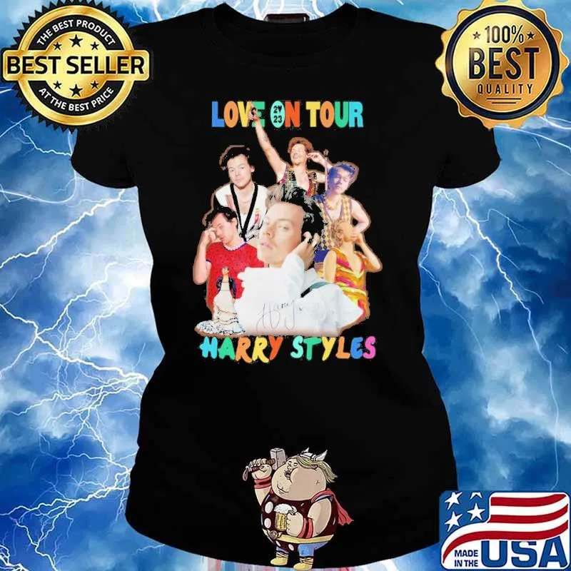 Love on tour 2023 Harry Styles signature s Ladies tee