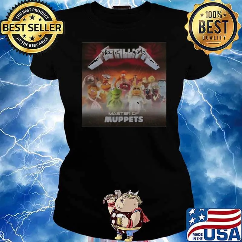 Metallica Metal Song With Puppets 2023 Master of Muppets Shirt Ladies tee