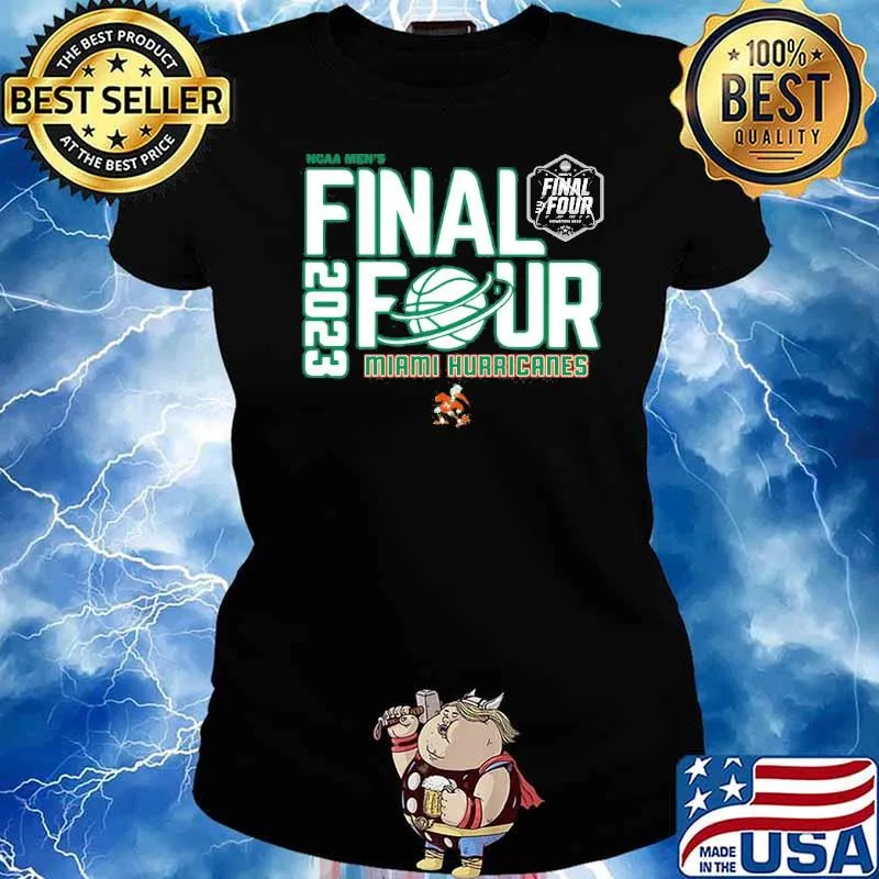 Miami Hurricanes NCAA Men’s Basketball Final Four s Ladies tee