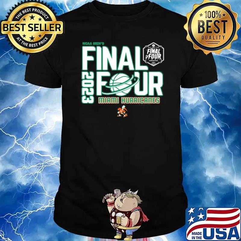Miami Hurricanes NCAA Men’s Basketball Final Four shirt