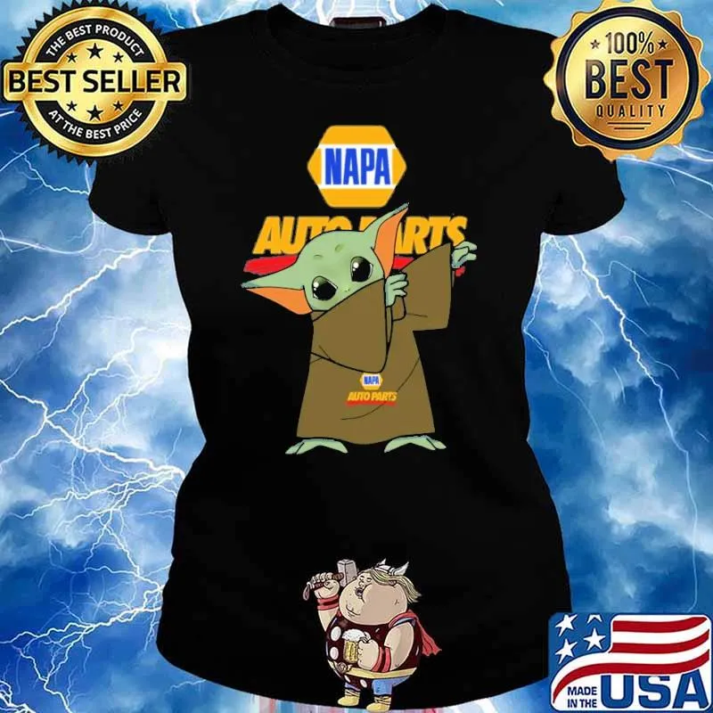 Napa auto parts baby yoda dabbing s Ladies tee