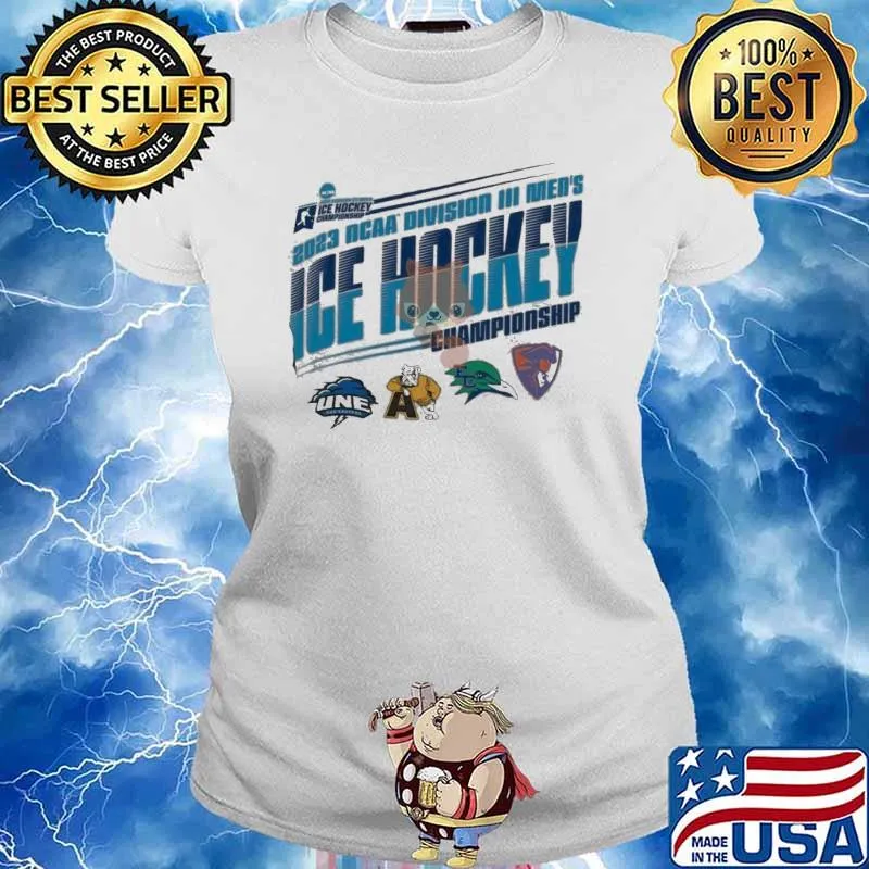 NCAA Division III Men’s Ice Hockey 2023 Championship mastcot Shirt Ladies tee