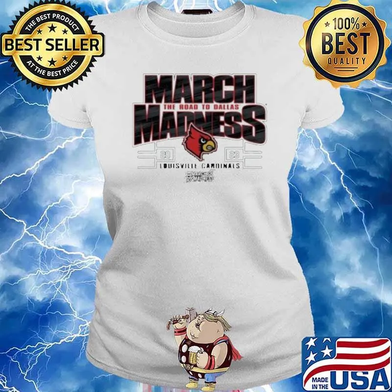 NCAA Women’s Basketball March Madness Louisville Cardinals Red 2023 Shirt Ladies tee