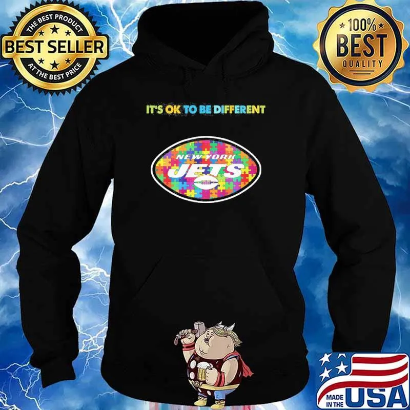 New York Jets it's ok to be different autism s Hoodie