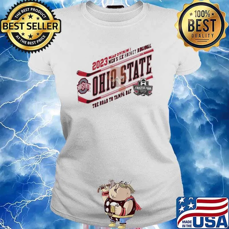 Ohio State Buckeyes 2023 NCAA Division I Men’s Ice Hockey Regional Shirt Ladies tee