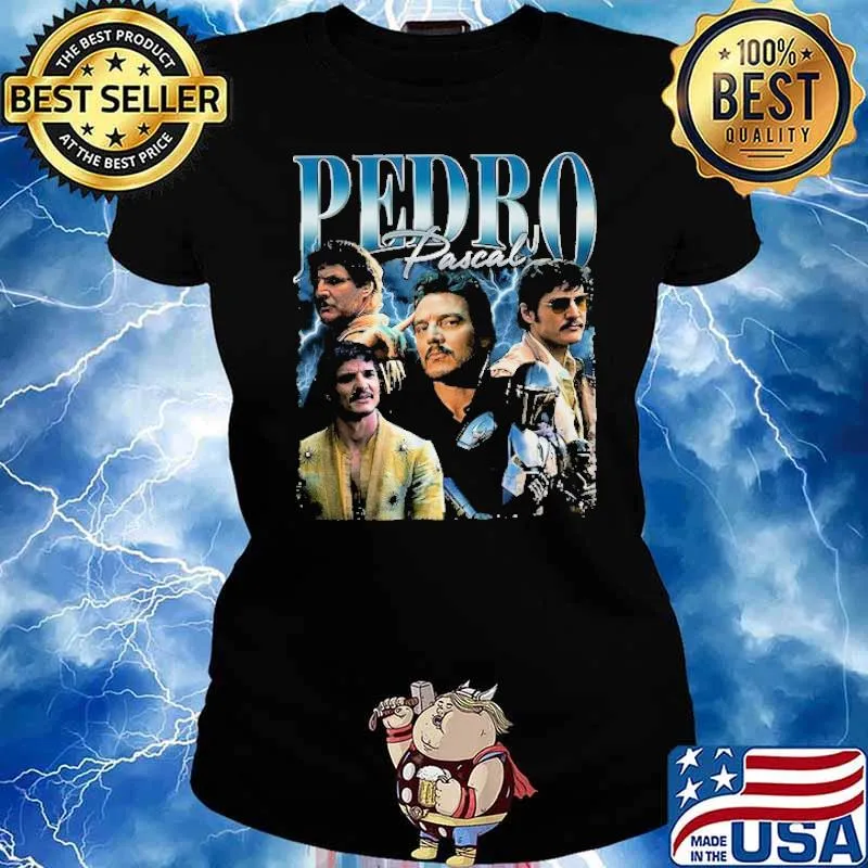 Pedro Pascal retro picture s Ladies tee
