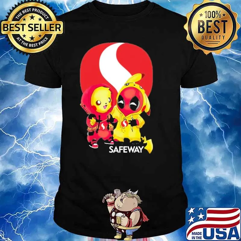 Pikachu Deadpool safeway shirt