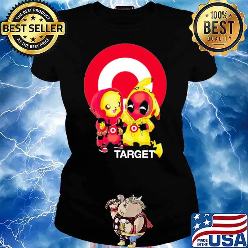 Pikachu Deadpool target s Ladies tee