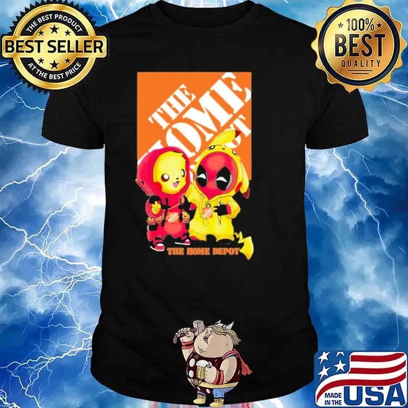 Pikachu Deadpool the home depot shirt