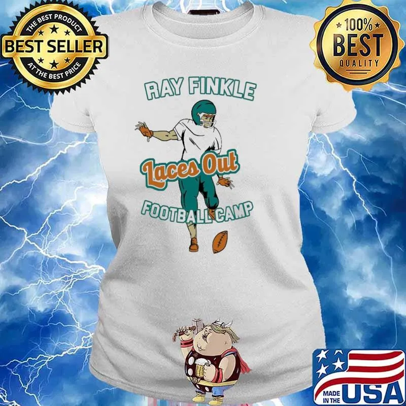 Ray finkle laces out football camp s Ladies tee