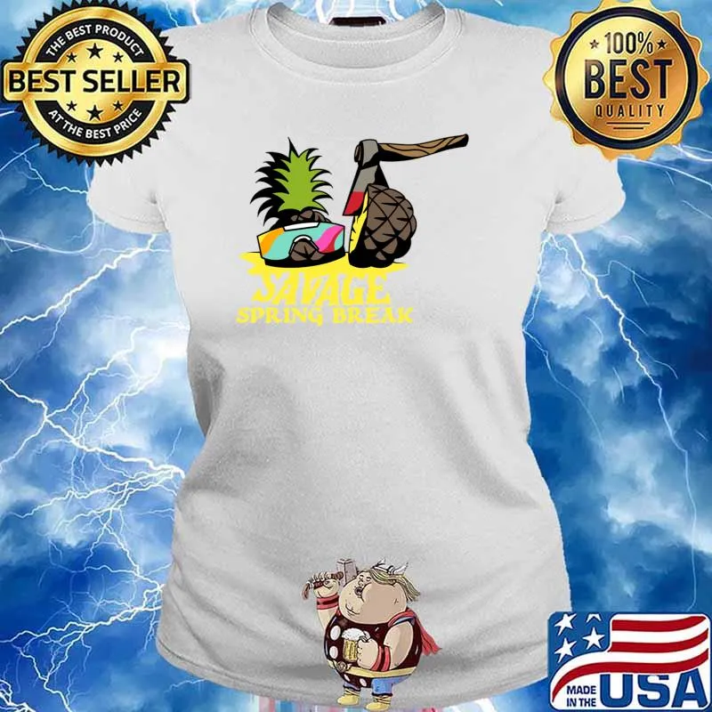 Savage Spring Break Binge-Watchers Podcast Tee T-Shirt Ladies tee