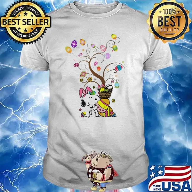 Snoopy and woodstocks Easter tree shirt