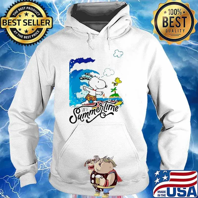 Snoopy and woodstocks it's summertime wallpaper s Hoodie