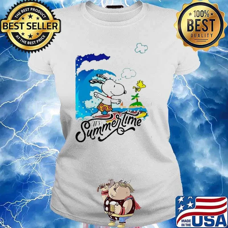 Snoopy and woodstocks it's summertime wallpaper s Ladies tee