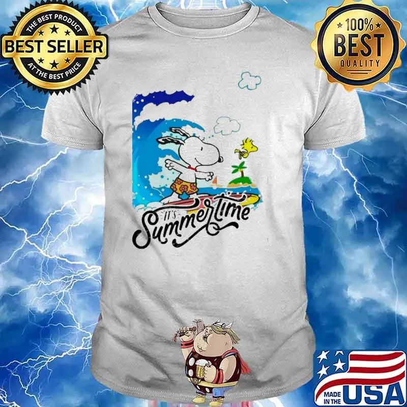 Snoopy and woodstocks it's summertime wallpaper shirt